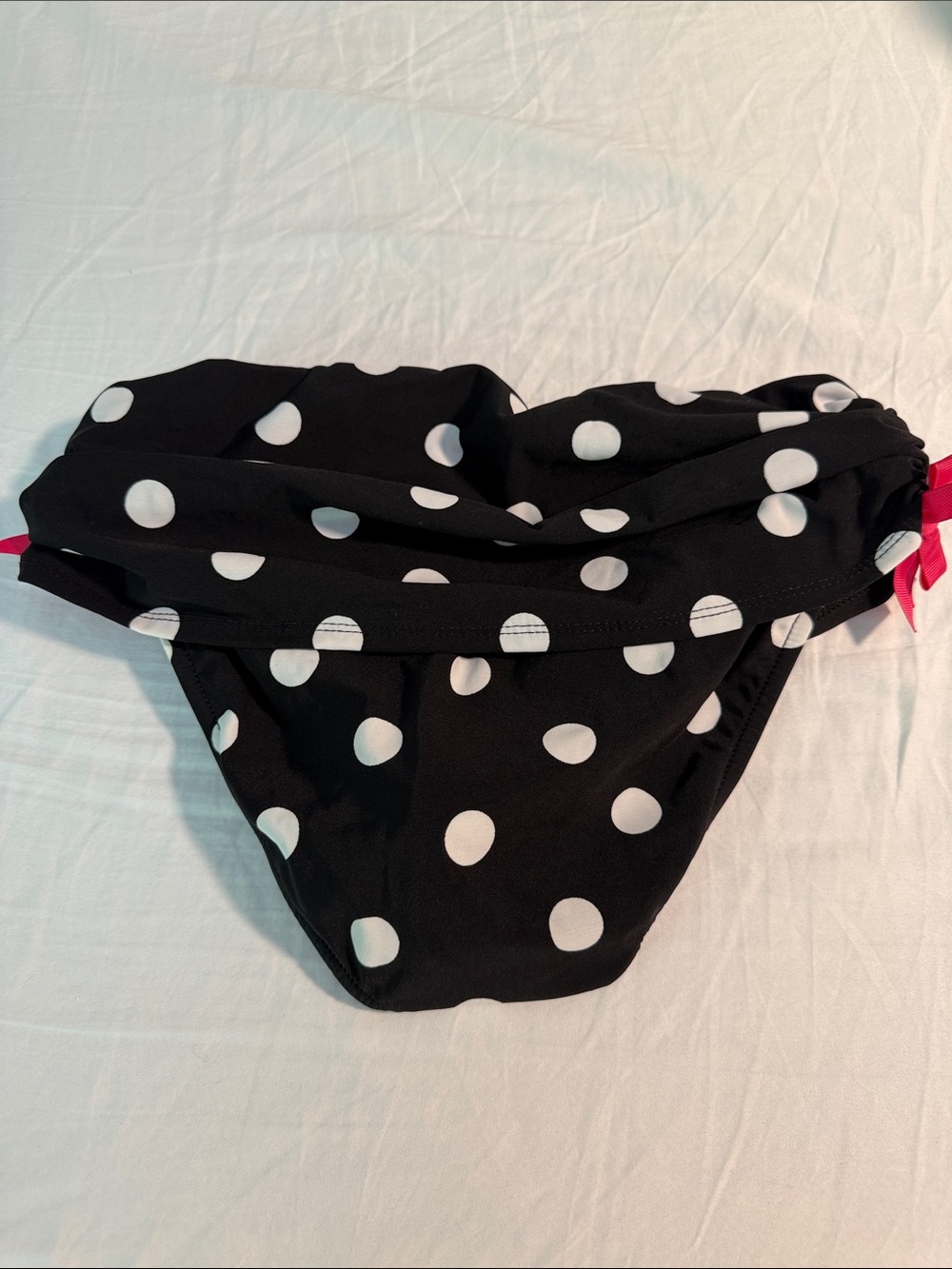 VENUS Black & White Polka Dot Bikini Bottom 8 - Picture 5 of 7